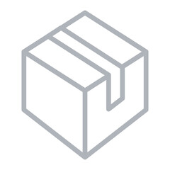Packaging solutions Vector Line Grey Icon Design