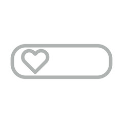 Donate Button Vector Line Grey Icon Design