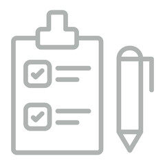 Planning Vector Line Grey Icon Design