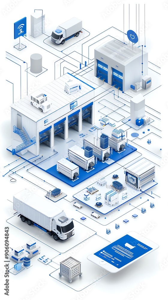 Poster warehouse and delivery system with smart technology.
