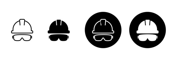 Helmet icon vector isolated on white background. Motorcycle helmets. Racing helmet. construction helmet icon. Safety helmet