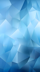 Obraz premium Digital blue and white triangle geometric figure poster background