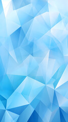 Obraz premium Digital blue and white triangle geometric figure poster background