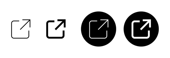 Link icon vector isolated on white background. Link vector icon. External link symbol vector icon. Hyperlink symbol