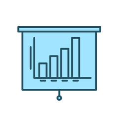 Bar Chart for Marketing Icon