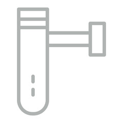 Baton Stick Vector Line Grey Icon Design