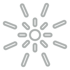 Obraz premium Flare Vector Line Grey Icon Design