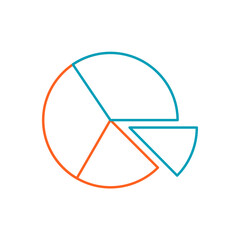 Pie Chart for Marketing Icon