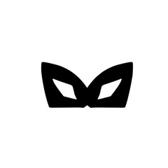 superhero mask silhouette icon