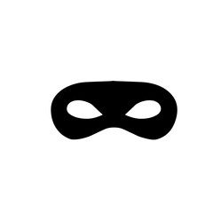 superhero mask silhouette icon
