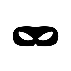 superhero mask silhouette icon