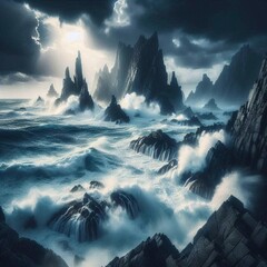 landscape with clouds