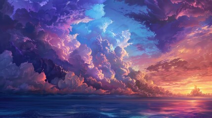 Vivid and dramatic sky colors