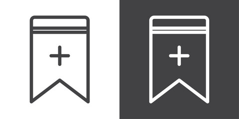 Bookmark icon vector logo set collection for web app ui