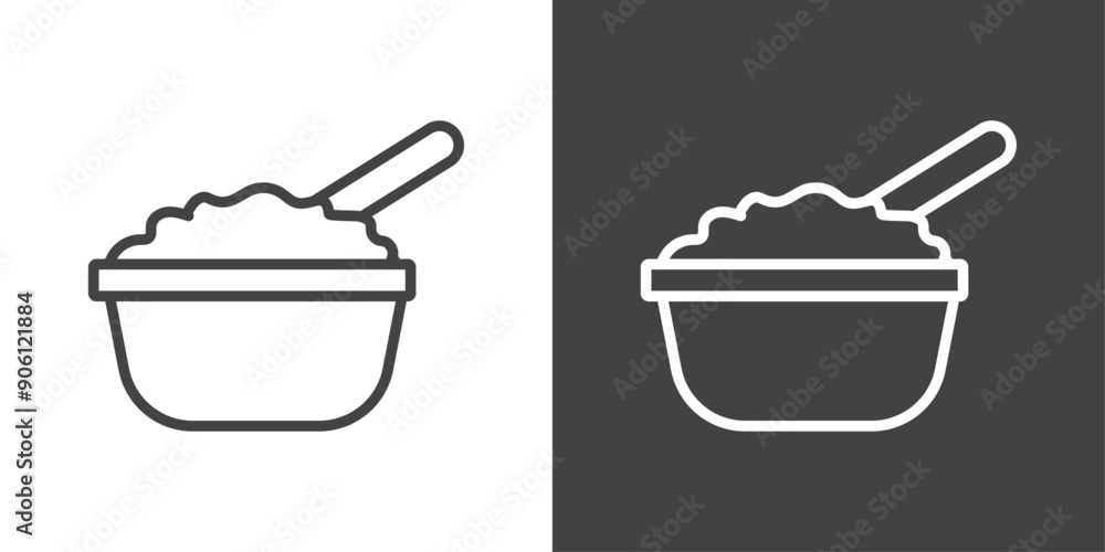 Poster cereal icon vector logo set collection for web app ui