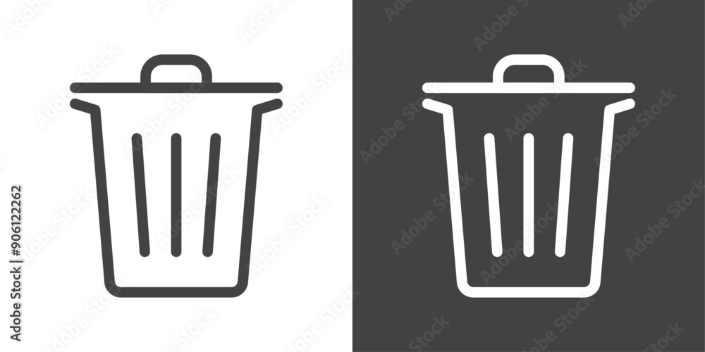 Poster delete icon vector logo set collection for web app ui