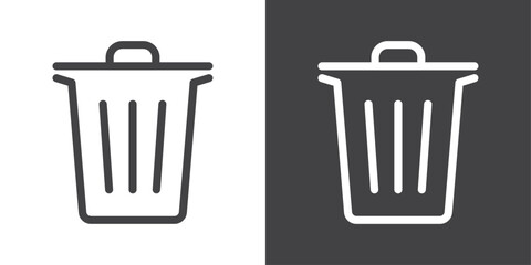 Delete icon vector logo set collection for web app ui