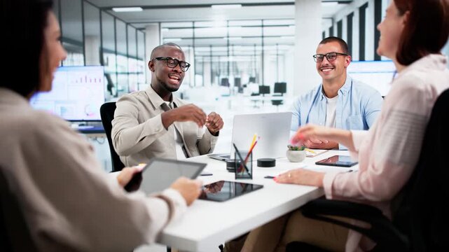 Business Staffing Interview In Office