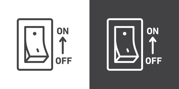 Electric switch icon vector logo set collection for web app ui