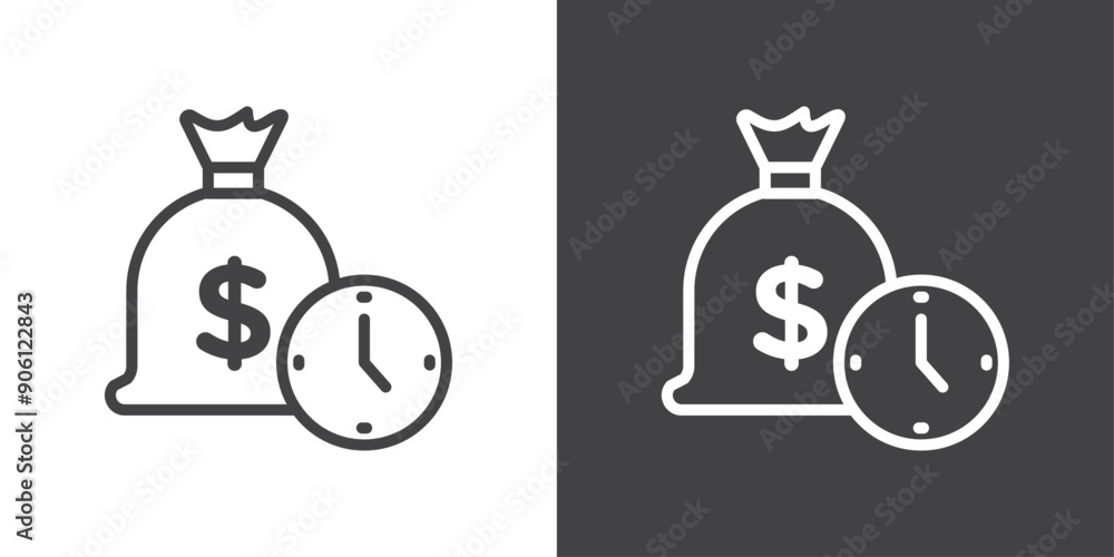 Poster fixed deposit icon vector logo set collection for web app ui