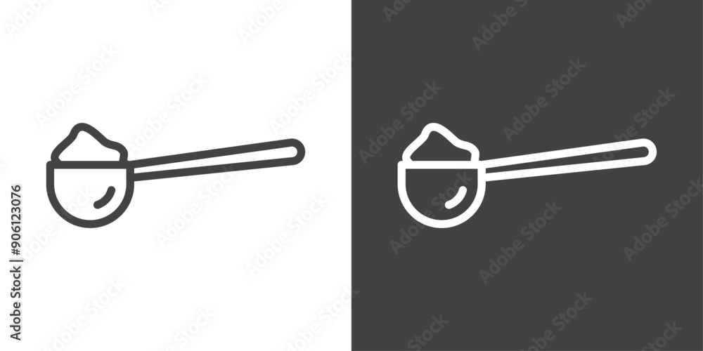 Poster full spoon icon vector logo set collection for web app ui