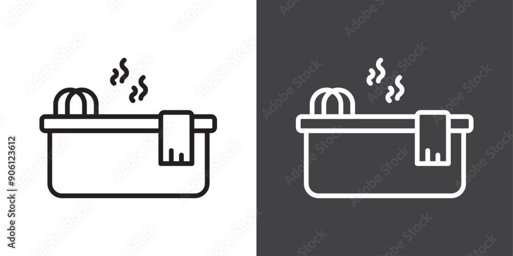 Poster jacuzzi icon vector logo set collection for web app ui