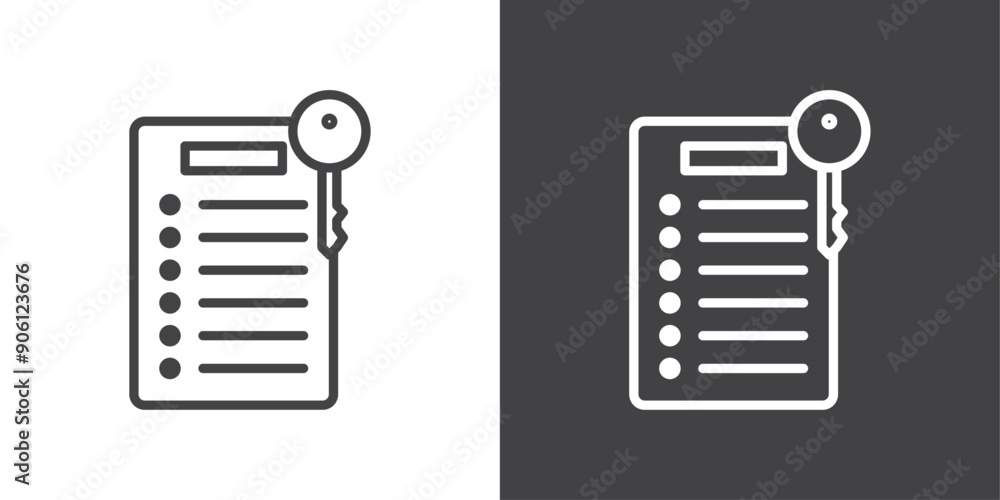 Poster key takeaway icon vector logo set collection for web app ui