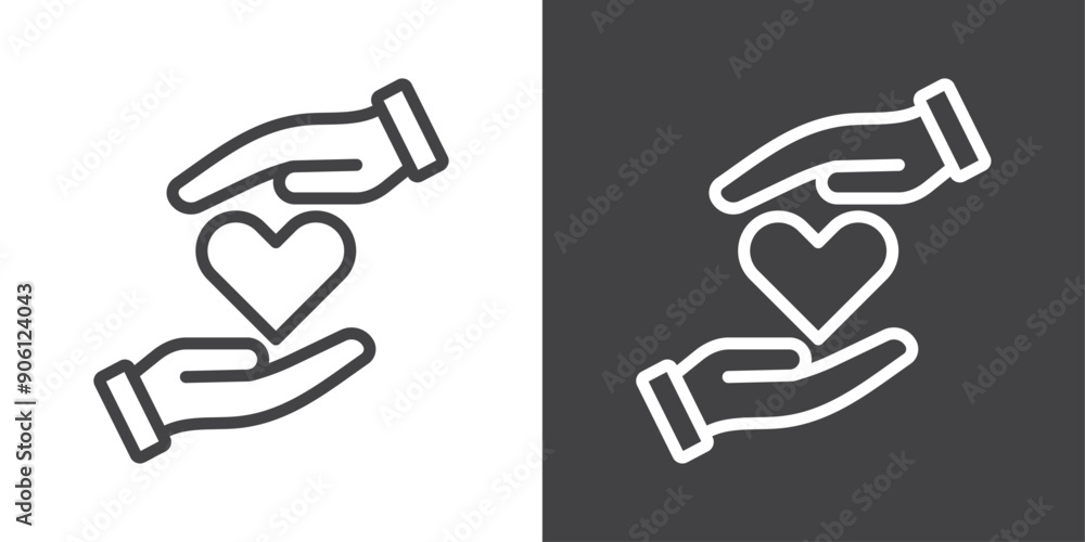 Poster love icon vector logo set collection for web app ui