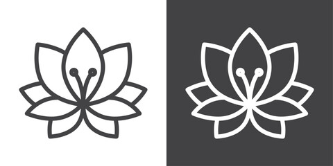 Lotus icon vector logo set collection for web app ui