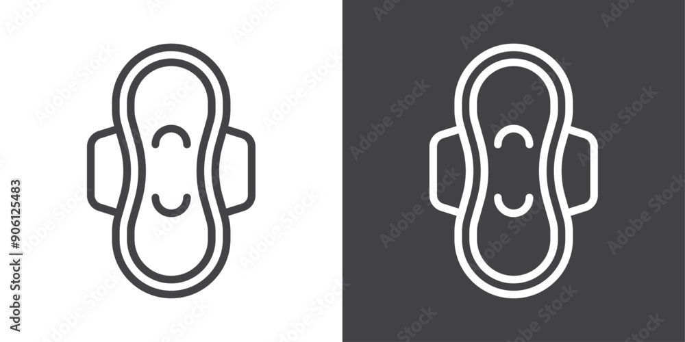 Aufkleber sanitary pad icon vector logo set collection for web app ui