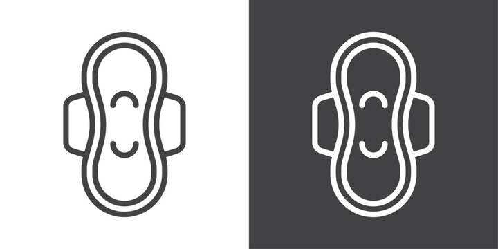 Sanitary pad icon vector logo set collection for web app ui