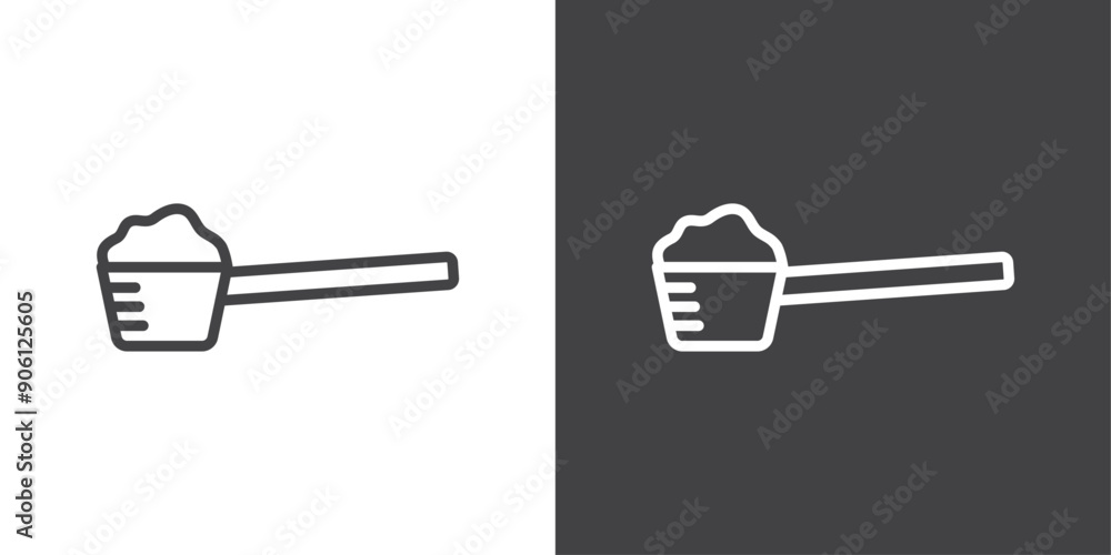 Poster scoop icon vector logo set collection for web app ui