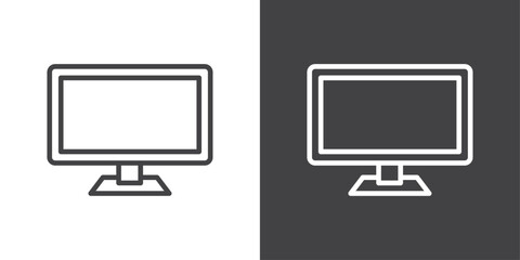 screen icon vector logo set collection for web app ui