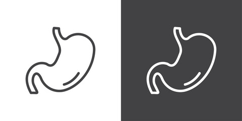 Stomach icon vector logo set collection for web app ui