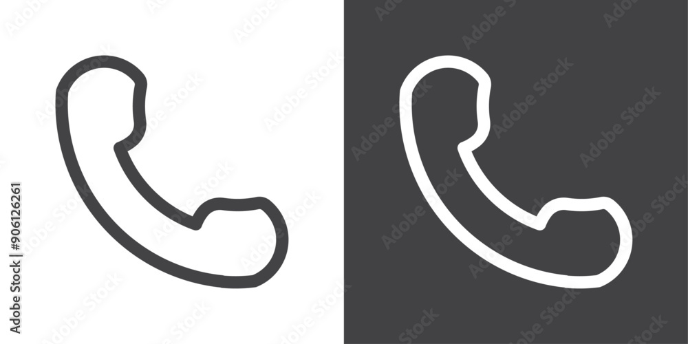 Poster telephone icon vector logo set collection for web app ui
