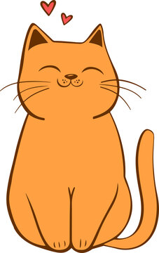 recommend clip art: Cute cat drawing clipart design illustration 