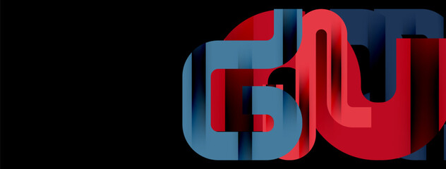 Lines, abstract letter style design background. Geometric vector Illustration For Wallpaper, Banner, Background, Card, Book Illustration, landing page