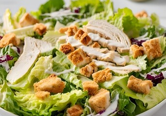 salad with chicken and vegetables