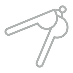 Squeezer Vector Line Grey Icon Design