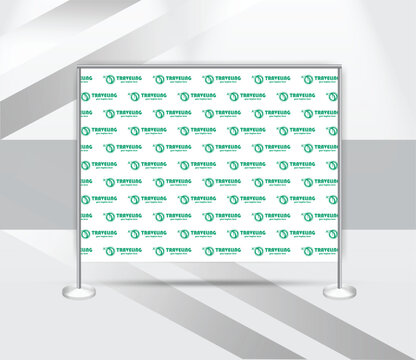 creative step and repeat banner backdrop design template