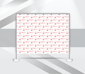 creative step and repeat banner backdrop design template
