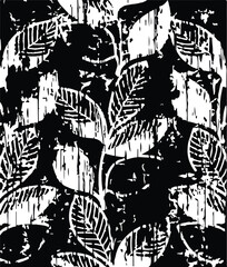 Fototapeta premium Modern colorful tropical floral pattern. Cute botanical abstract contemporary seamless pattern. Hand drawn unique print.