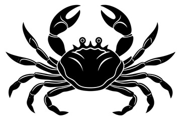 
Crab icon Vector, Sea Crab black Silhouette Clipart, scorpion silhouette vector