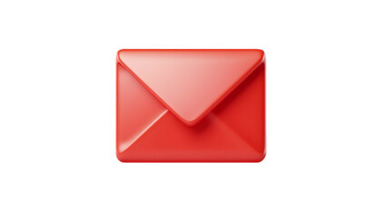 red envelope isolated on white background,generative ai