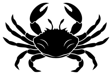 
Crab icon Vector, Sea Crab black Silhouette Clipart, scorpion silhouette vector