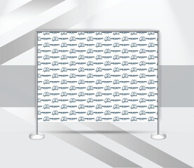 creative step and repeat banner backdrop design template