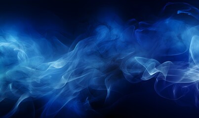 Obraz premium Smoke texture, abstract blue smoke background