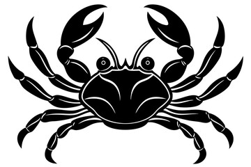 
Crab icon Vector, Sea Crab black Silhouette Clipart, scorpion silhouette vector