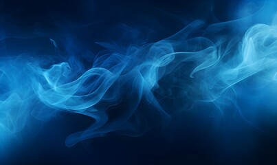 Obraz premium Smoke background, abstract blue smoke