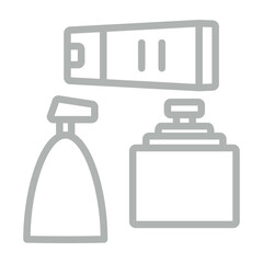 Fragrance Selection Line Grey Icon Design